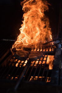 At The Scioto Ribber, steaks are smoked on one of nine smokers, five of which are consistently smoking meat.