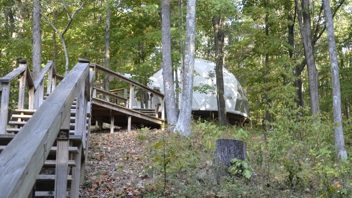 Geode Nature Dome: An Appalachian Oasis for Yoga and Adventure